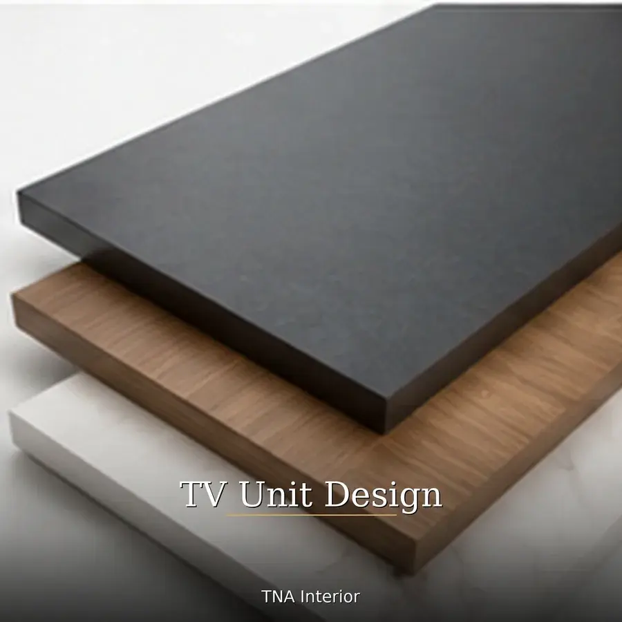 TV Unit Design Materials image by TNA Interior